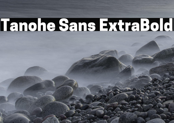 Tanohe Sans ExtraBold Example 3
