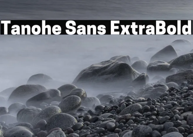 Tanohe Sans ExtraBold Example 3
