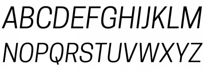 Tanohe Sans Italic Polices MAJUSCULES