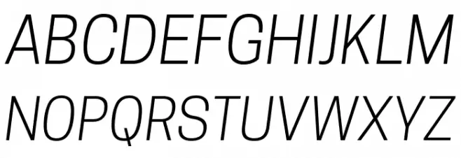 Tanohe Sans Light Italic Fonte MAIÚSCULAS