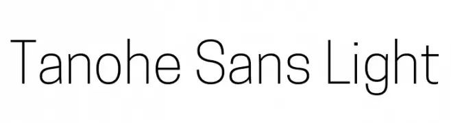 Tanohe Sans Light  Fuentes Gratis Descargar