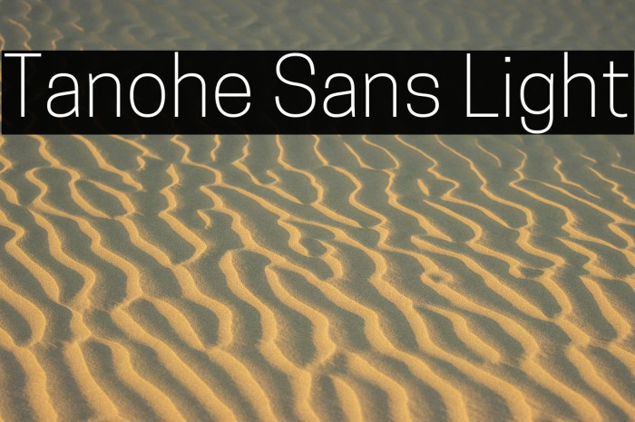 Tanohe Sans Light Example 1