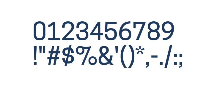 Tanohe Sans Medium Other Characters