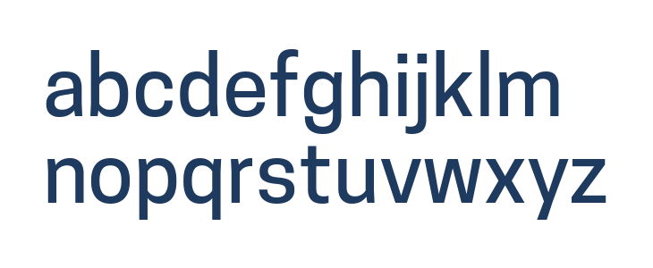 Tanohe Sans Medium Lowercase