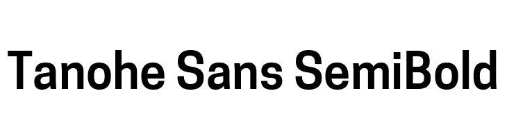 Tanohe Sans SemiBold  لخطوط تنزيل
