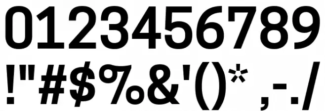 Tanohe Sans SemiBold Font OTHER CHARS