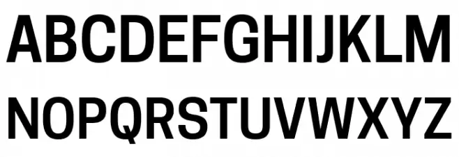 Tanohe Sans SemiBold Schriftart Groß