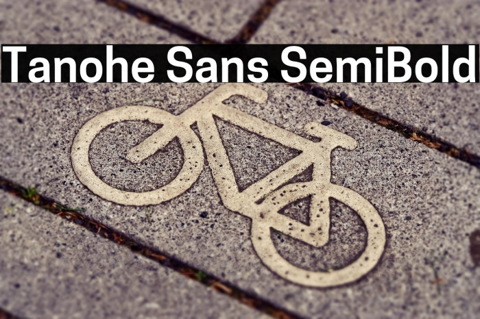 Tanohe Sans SemiBold Example 1