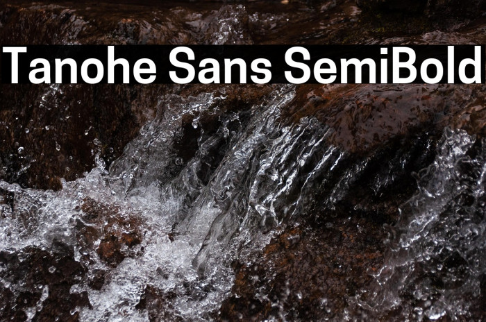 Tanohe Sans SemiBold Example 3