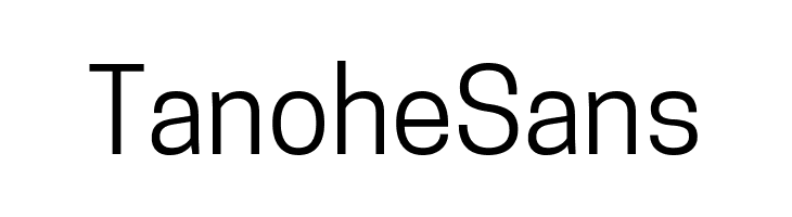 Tanohe Sans  Free Fonts Download