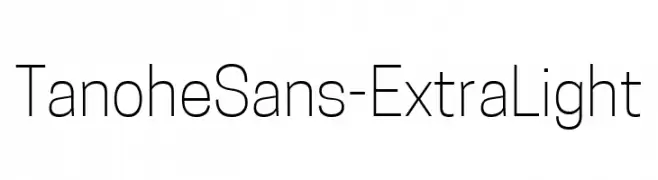 TanoheSans-ExtraLight  baixar fontes gratis