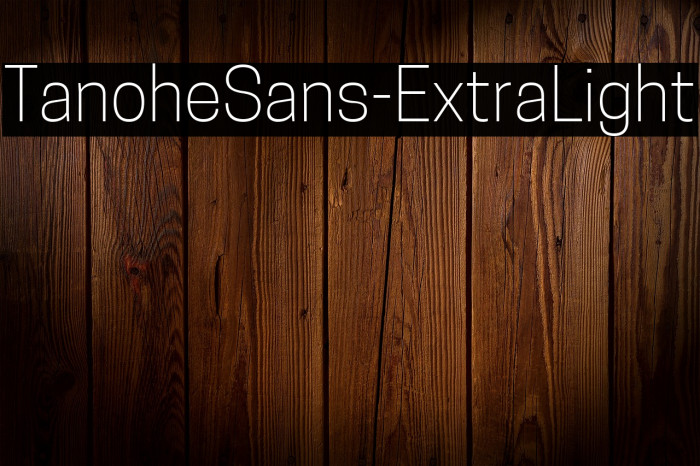 TanoheSans-ExtraLight Example 1