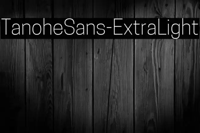 TanoheSans-ExtraLight Font examples