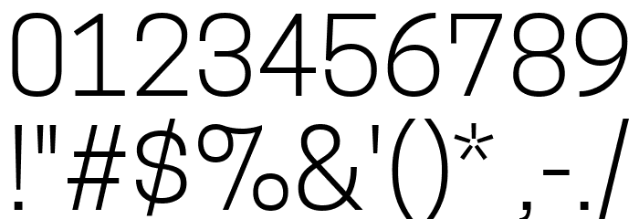 TanoheSans-Light Font OTHER CHARS