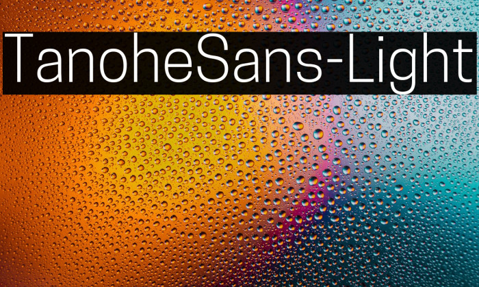 TanoheSans-Light Example 1