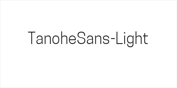 TanoheSans-Light Logo