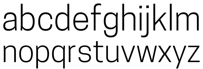 TanoheSans-Light Font LOWERCASE