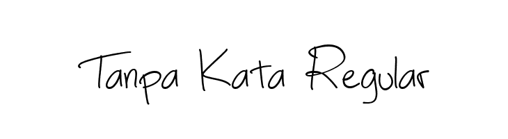 Tanpa Kata Regular  नि: शुल्क फ़ॉन्ट्स डाउनलोड