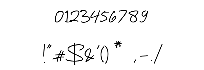 Tanpa Kata Regular Font OTHER CHARS