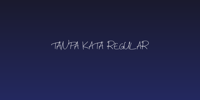 Tanpa Kata Regular Social Header