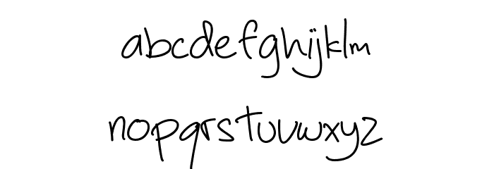 Tanpa Kata Regular Font LOWERCASE