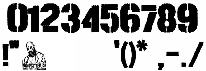 Tanque de Guerra Schriftart Anderer Schreiben