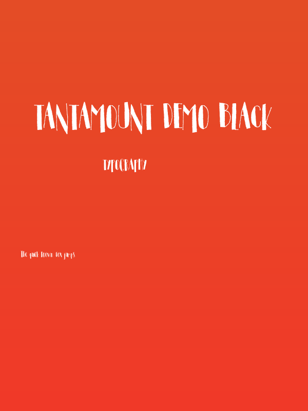 Tantamount DEMO Black Poster