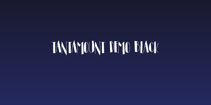 Tantamount DEMO Black Social Header