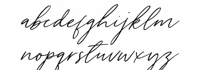 Tantinotes Schriftart Kleinbuchstaben