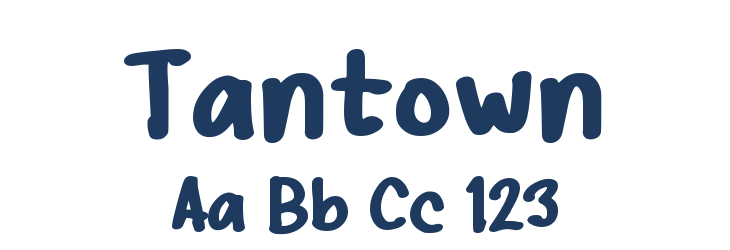 Tantown Font Preview