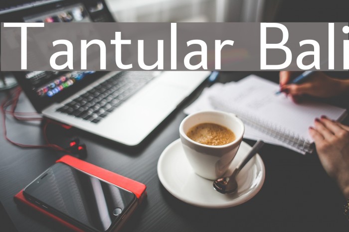 Tantular Bali Font examples