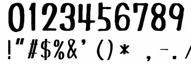 Tanuki Permanent Marker Font OTHER CHARS