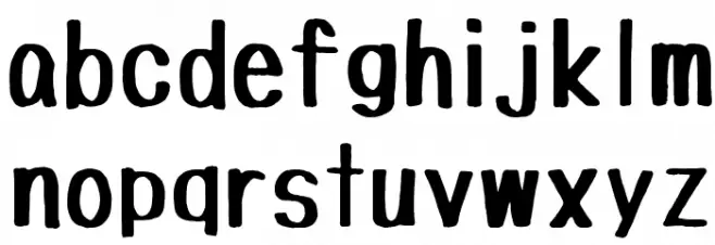 Tanuki Permanent Marker Font LOWERCASE
