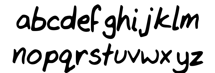 TanvisHand3 Font LOWERCASE