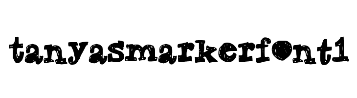 TanyasMarkerFont1  フリーフォントのダウンロード
