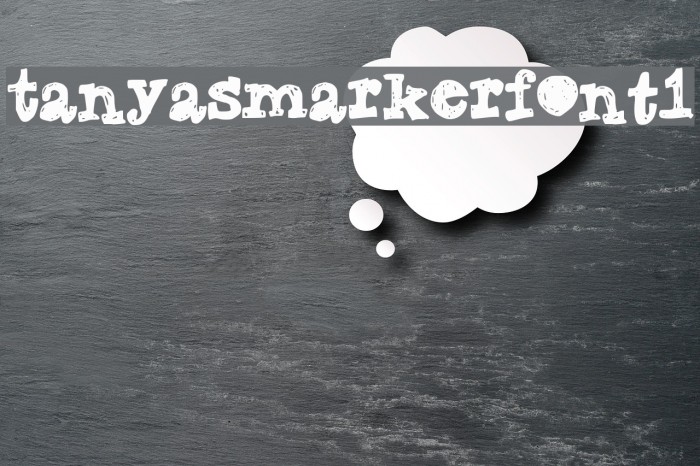 TanyasMarkerFont1 Example 1