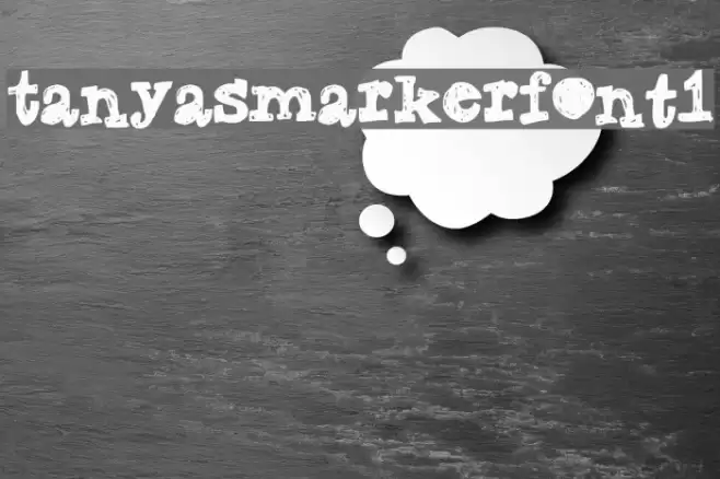 TanyasMarkerFont1 Font examples