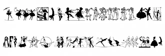 Tanzbar Font UPPERCASE