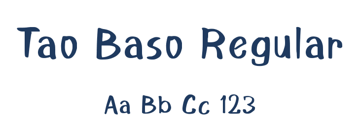 Tao Baso Regular Font Preview