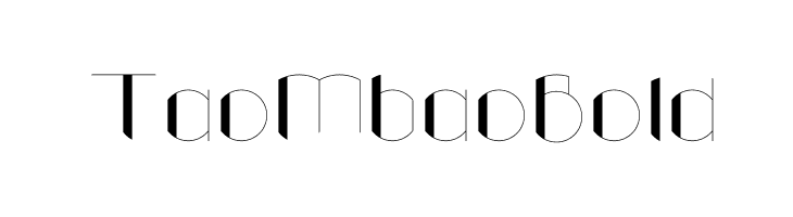 TaoMbao Bold Font