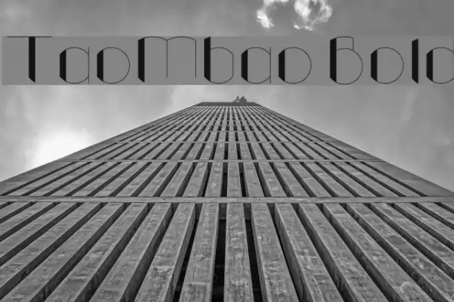 TaoMbao Bold Font examples