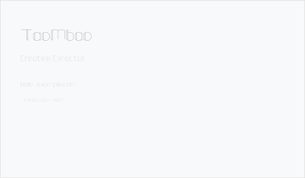 TaoMbao Business Card