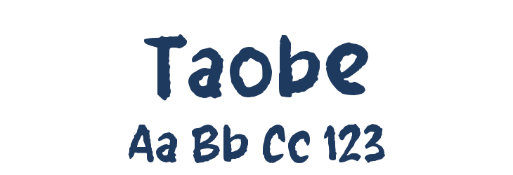 Taobe Font Preview