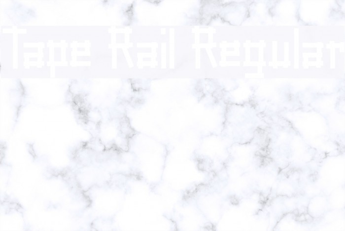 Tape Rail Regular Font examples