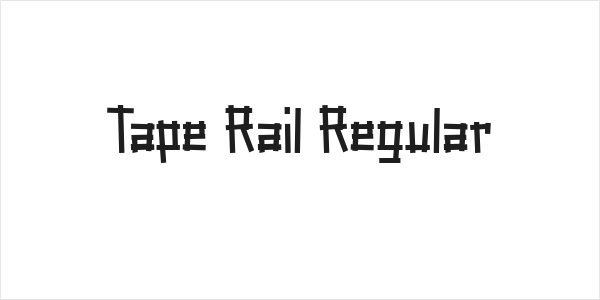 Tape Rail Regular Logo