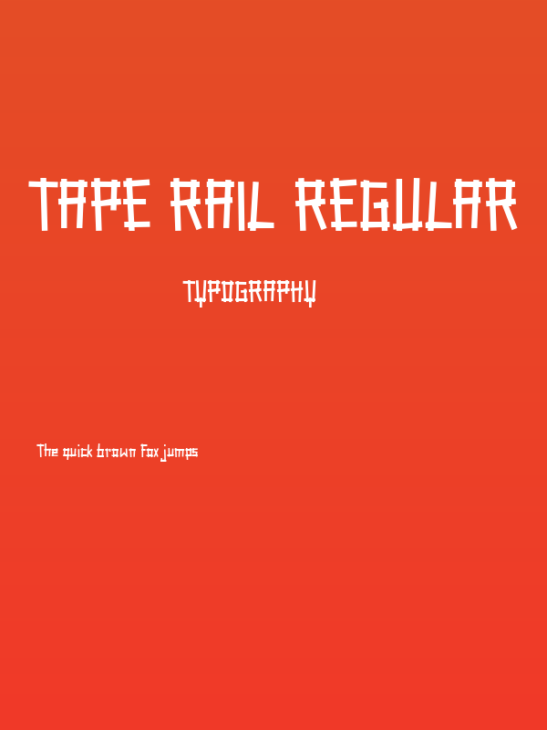 Tape Rail Regular Poster