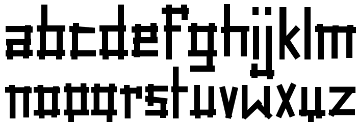 Tape Rail Regular Font LOWERCASE