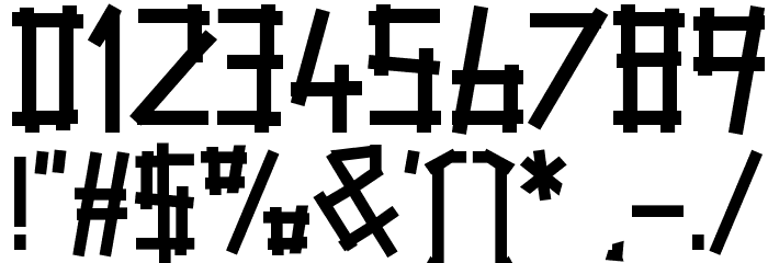 Tape Rail Font OTHER CHARS
