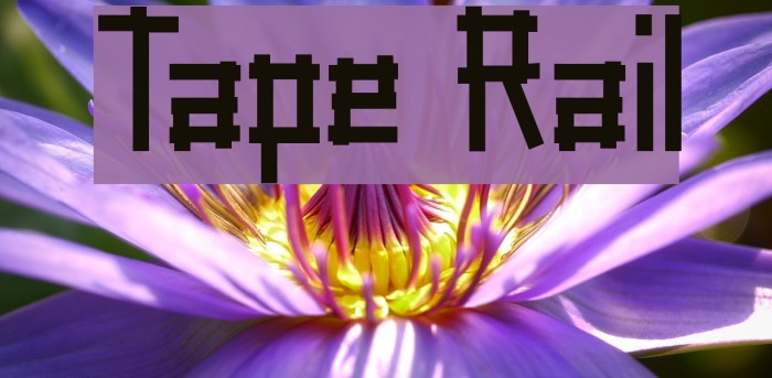 Tape Rail Font examples