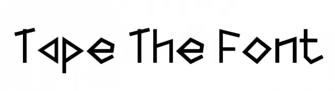 Tape The Font  baixar fontes gratis